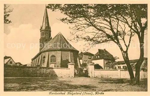 AK / Ansichtskarte Helgoland Kirche Nordseebad Kat. Helgoland