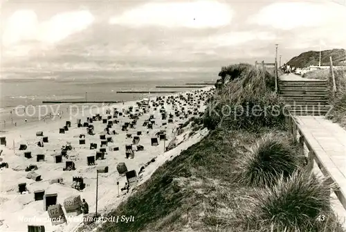 AK / Ansichtskarte Wenningstedt Sylt Strand Promenade Nordseebad Kat. Wenningstedt Braderup (Sylt)