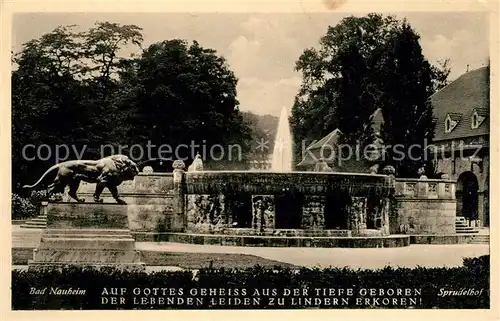 AK / Ansichtskarte Bad Nauheim Sprudelhof Kat. Bad Nauheim