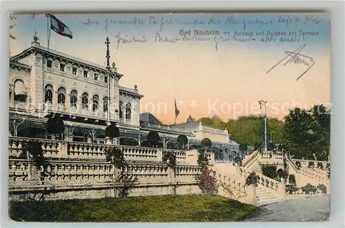 AK / Ansichtskarte Bad Nauheim Kurhaus und Aufgang zur Terrasse Kat. Bad Nauheim