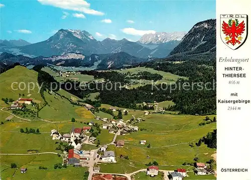 AK / Ansichtskarte Hinterthiersee Fliegeraufnahme Kat. Thiersee Tirol