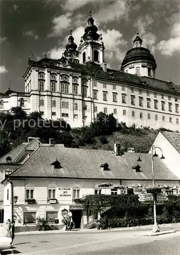 AK / Ansichtskarte Melk Donau Kloster Restaurant Kat. Melk Wachau