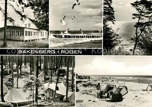 AK / Ansichtskarte Bakenberg Zeltplatz Strand Seebruecke Panorama Kat. Dranske