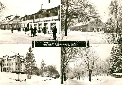 AK / Ansichtskarte Friedrichsbrunn Harz Panorama Winter Hotel Ramberg Kat. Friedrichsbrunn