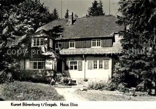 AK / Ansichtskarte Baerenburg Sachsen Haus Elise Kat. Altenberg