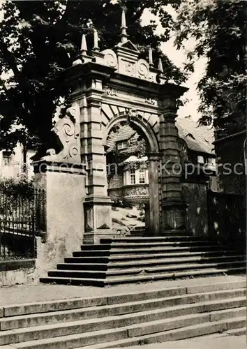 AK / Ansichtskarte Meissen Elbe Sachsen Altes Portal neben der Frauenkirche Kat. Meissen