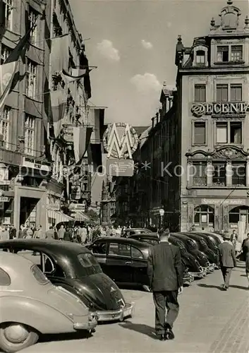 AK / Ansichtskarte Leipzig Markblick in die Hainstrasse zur Messezeit Kat. Leipzig