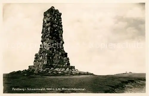 AK / Ansichtskarte Feldberg Schwarzwald Bismarckdenkmal Kat. Feldberg (Schwarzwald)