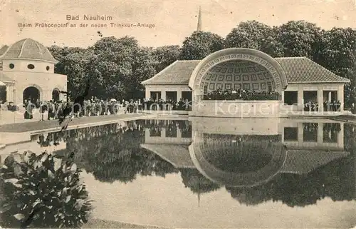 AK / Ansichtskarte Bad Nauheim Fruehkonzert neue Trinkkuranlage Kat. Bad Nauheim