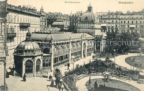 AK / Ansichtskarte Wiesbaden Kochbrunnen Kat. Wiesbaden