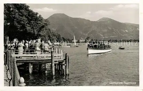 AK / Ansichtskarte Tegernsee Landeplatz Kat. Tegernsee