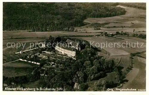 AK / Ansichtskarte Bad Brueckenau Fliegeraufnahme Kloster Volkersberg Kat. Bad Brueckenau