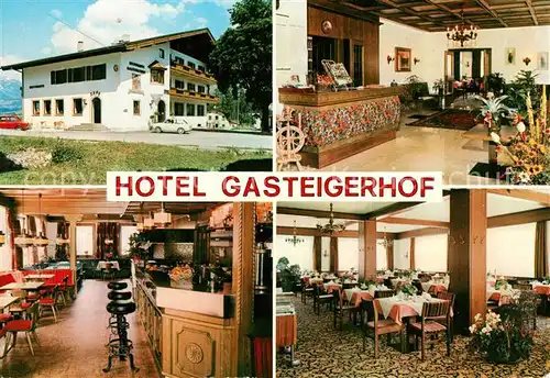 AK / Ansichtskarte Gasteig Tirol Hotel Gasteigerhof Gastraeume Bar Kat. Oesterreich