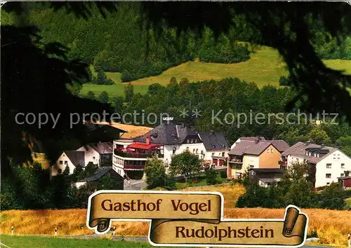 AK / Ansichtskarte Rudolphstein Gasthof Hotel Vogel Kat. Berg