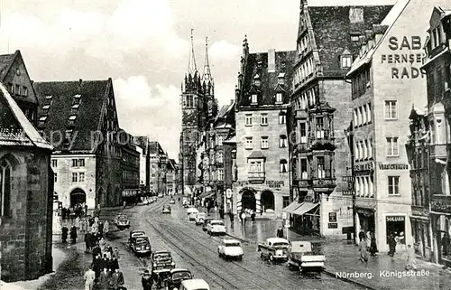 AK / Ansichtskarte Nuernberg Koenigsstrasse Kat. Nuernberg