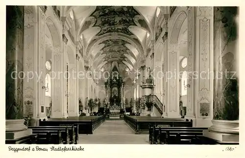 AK / Ansichtskarte Deggendorf Donau Stadtpfarrkirche Kat. Deggendorf