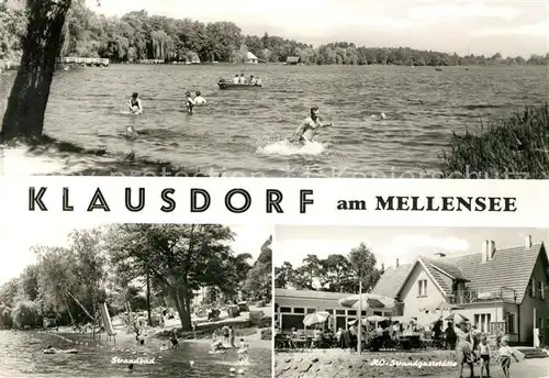 AK / Ansichtskarte Klausdorf Mellensee Ho Strandgaststaette Strandbad Kat. Mellensee