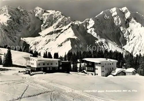 AK / Ansichtskarte Schroecken Vorarlberg Koerberseehotel Kat. Schroecken