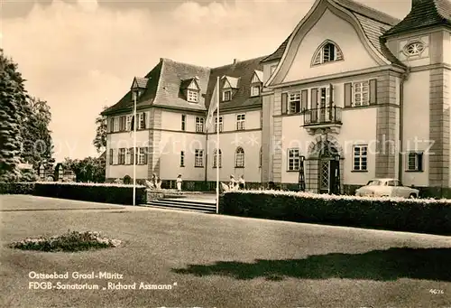 AK / Ansichtskarte Graal Mueritz Ostseebad FDGB Sanatorium Richard Assmann Kat. Seeheilbad Graal Mueritz