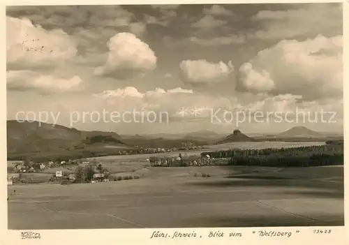 AK / Ansichtskarte Schmilka Blick vom Wolfsberg  Kat. Bad Schandau