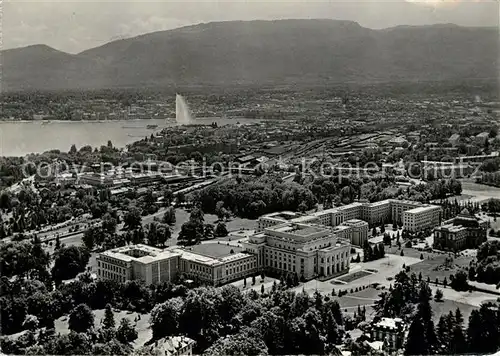 AK / Ansichtskarte Geneve GE Fliegeraufnahme Palais des Nations Kat. Geneve