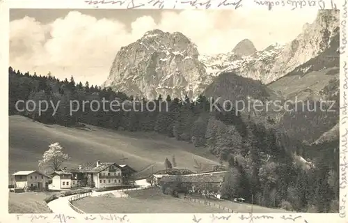 AK / Ansichtskarte Hintersee Berchtesgaden Bergdorf Alpen Kat. Berchtesgaden