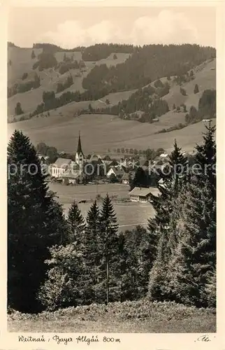 AK / Ansichtskarte Weitnau Hoehenluftkurort Blick gegen Sonneck Allgaeuer Alpen Kat. Weitnau