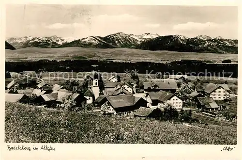 AK / Ansichtskarte Bodelsberg Panorama mit Alpen Kat. Durach