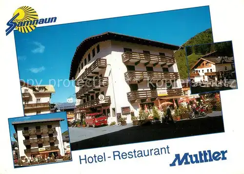 AK / Ansichtskarte Samnaun Dorf Hotel Restaurant Muttler Kat. Samnaun Dorf