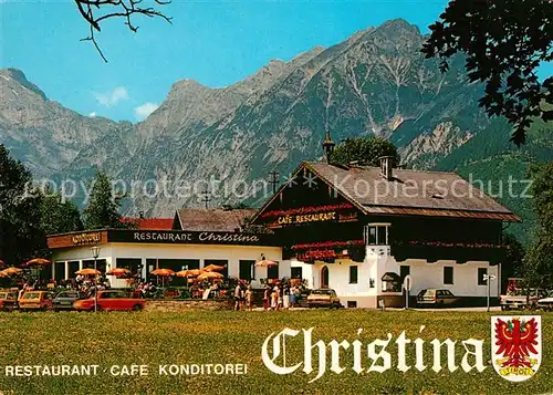 AK / Ansichtskarte Pertisau Achensee Restaurant Cafe Christina Kat. Eben am Achensee