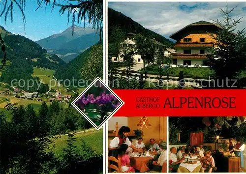 AK / Ansichtskarte St Lorenzen Suedtirol Gasthof Albergo Alpenrose Panorama