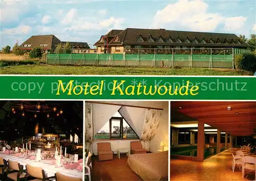 AK / Ansichtskarte Katwoude Motel Katwoude Gastraum Zimmer Hallenbad