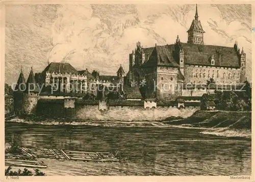 AK / Ansichtskarte Bremen Marienburg Zeichnung Kat. Bremen