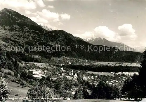 AK / Ansichtskarte Thueringen Vorarlberg Panorama mit Hohen Frassen Kat. Thueringen