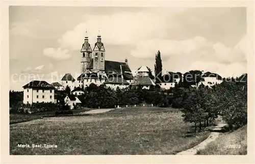 AK / Ansichtskarte Maria Saal Kaernten Ortsansicht mit Wallfahrtskirche Kat. Maria Saal