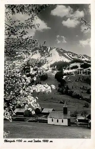 AK / Ansichtskarte Oberjoch Panorama Blick gegen Iseler Allgaeuer Alpen Kat. Bad Hindelang