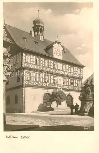 AK / Ansichtskarte Staffelstein Rathaus Fachwerkhaus Denkmal Kat. Bad Staffelstein