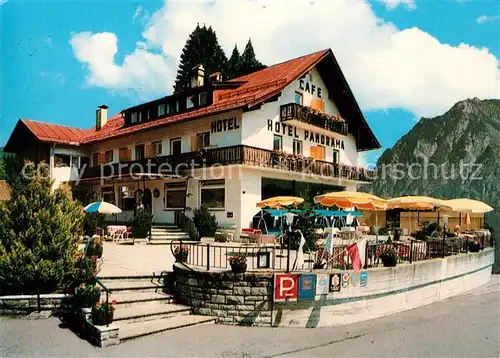 AK / Ansichtskarte Oberstdorf Hotel Panorama Cafeterrasse Kat. Oberstdorf