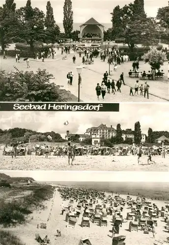 AK / Ansichtskarte Heringsdorf Ostseebad Usedom Konzerthalle Strand Kurpark Kat. Heringsdorf