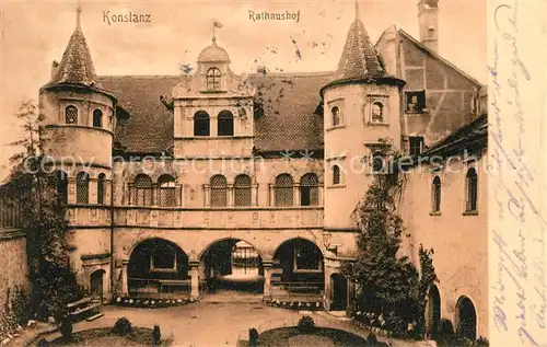 AK / Ansichtskarte Konstanz Bodensee Rathaushof Kat. Konstanz