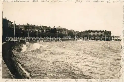 AK / Ansichtskarte Neuchatel NE Baie de l Evole Kat. Neuchatel