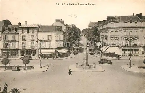 AK / Ansichtskarte Le Mans Sarthe Avenue Thiers Kat. Le Mans