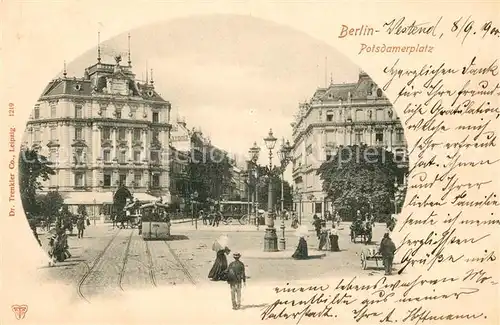 AK / Ansichtskarte Berlin Potsdamerplatz Strassenbahn Kat. Berlin