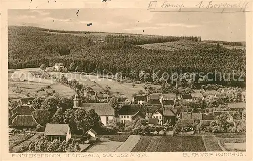 AK / Ansichtskarte Finsterbergen Panorama Blick vom Kurhaus Kat. Finsterbergen Thueringer Wald