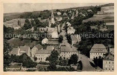 AK / Ansichtskarte Berggiesshuebel Ortsansicht mit Kirche Kneippkurort Kat. Bad Gottleuba Berggiesshuebel