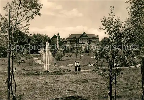 AK / Ansichtskarte Oberhof Thueringen Kurpark Kat. Oberhof Thueringen