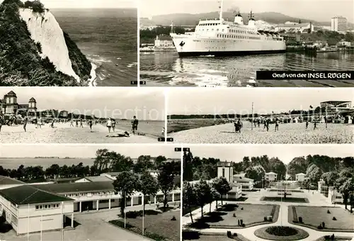 AK / Ansichtskarte Insel Ruegen Stubbenkammer Koenigsstuhl Sassnitz Hafen Binz Baabe Wiek Kat. Bergen