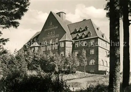 AK / Ansichtskarte Oberwiesenthal Erzgebirge Hoehensanatorium Sachsenbaude Kat. Oberwiesenthal