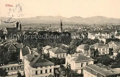 AK / Ansichtskarte Zittau Stadtpanorama Kat. Zittau