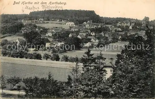 AK / Ansichtskarte Bad Hartha Tharandt Panorama mit Harthaberg Kat. Tharandt